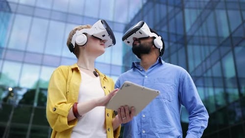 People in VR Headsets