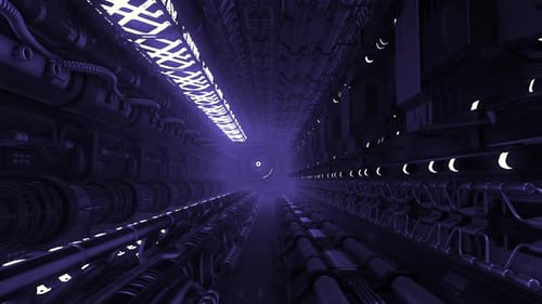 Purple and Green Tunnel