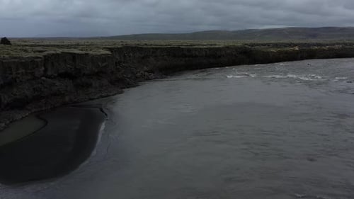Icelandic Bridge Over Rugged Terrain
