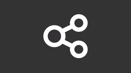 Ícone animado Share White Line Ui