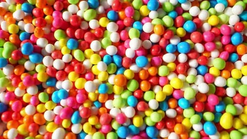Vibrant Multi-Colored Candy Sprinkles