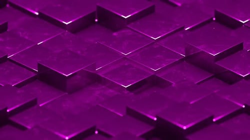 Pink Abstract Glossed Textured Cubes Background VJ Loop in HD