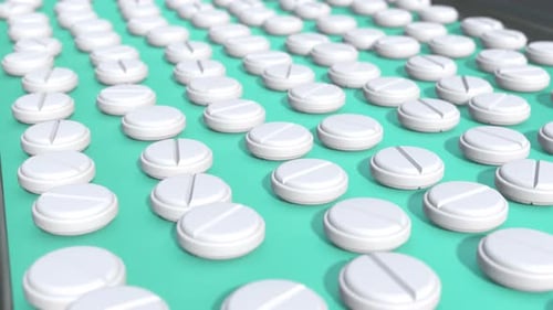 Many pills. Medicine.