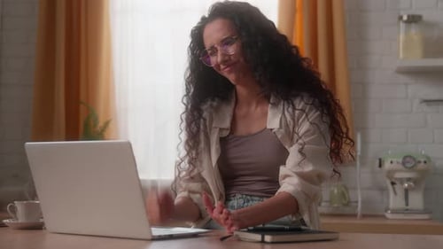 Shocked Stressed Hispanic Business Woman Arabian Girl Student User Latina Female Lady Freelancer