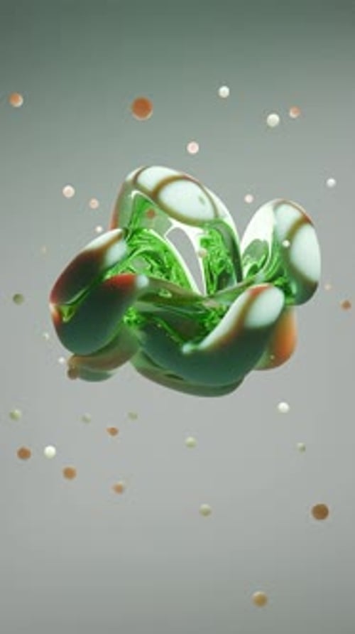 Animación de bucle 3D con forma abstracta