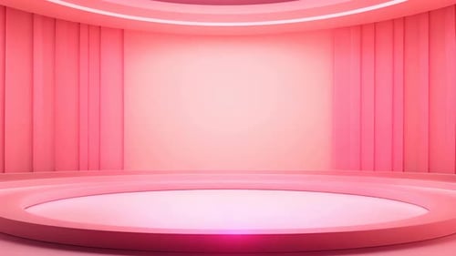 podium Futuristic showcase with platform for product displaying. Empty modern stage display