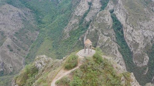 Aerial footage Armenia, Syinik province.