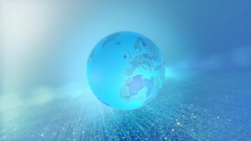 Country Zoom Animated Stylized World Map South Europe Italy Version