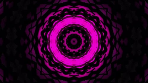 Cube Neon Pink Kaleidoscope