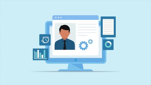 Work From Home Flat 2D Animation Remote Office Lifestyle