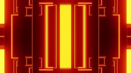 Orange Stripes Vj Loop Light Background Neon Show 4K
