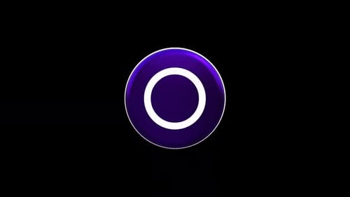Glossy Abstract 3D Circle Rotation Animation