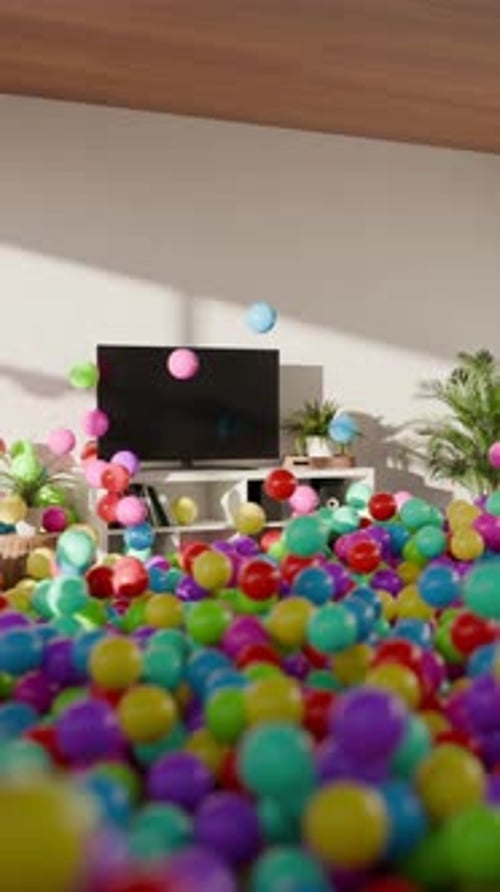 Animation de meubles satisfaisante en boucle 3D