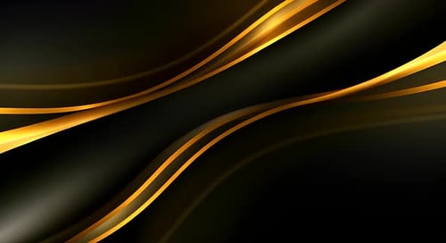 Black luxury corporate background with golden lines