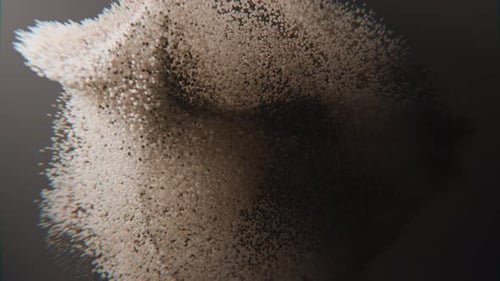 Dynamic Abstract Particle Reveal Seamless Loop