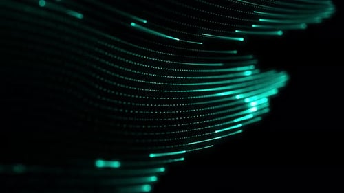 Digital particles lines background