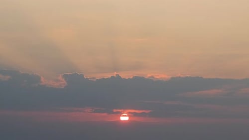 Sunrise through the Clouds at Golden Hour