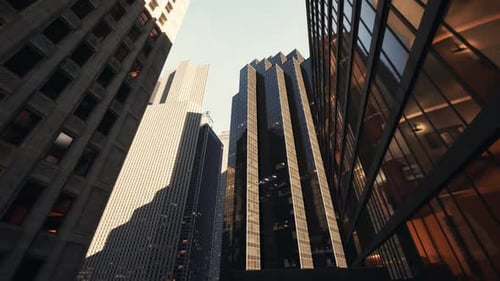 Contemplando los majestuosos rascacielos de la ciudad de Nueva York