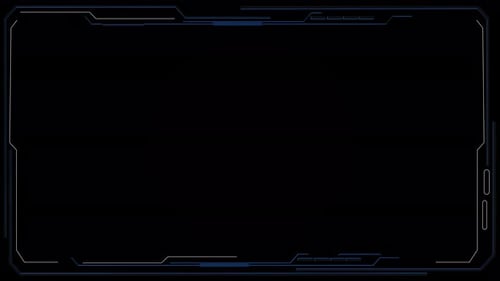 Futuristic digital hud frame HUD digital futuristic user interface vertical frame. Sci Fi high tech