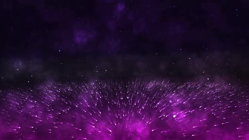 Abstract Purple Glowing Light Streaks Background Animation