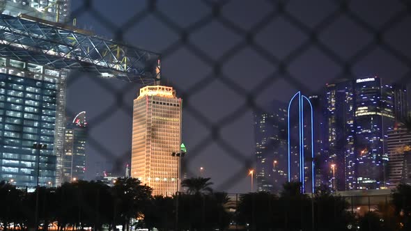 Dubai Night View, The Dubai World Trade Centre (DWTC), historically ...