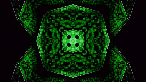 Psychedelic animation with hypnotic pattern of squares