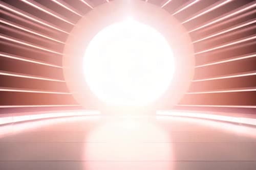 podium Futuristic showcase with platform for product displaying. Empty modern stage display