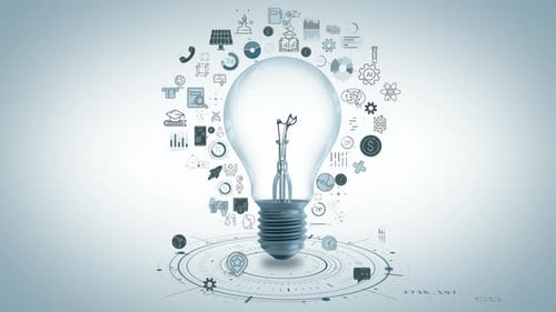 Light Bulb Inspiring Innovation and New Ideas
