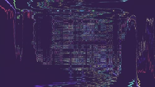 Glitch Datamoshing Abstract Background