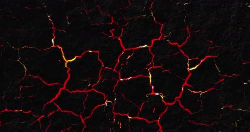 Lava Heat Ground Cracks