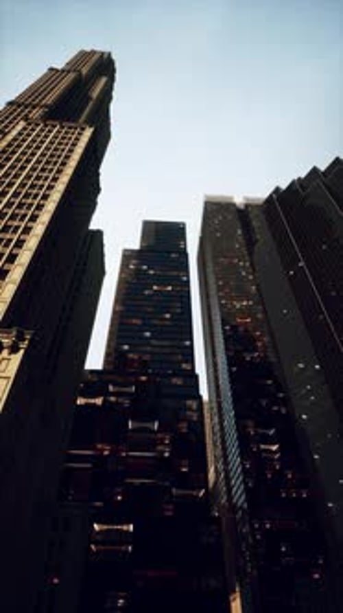 Vertical Video of Modern City Architecture