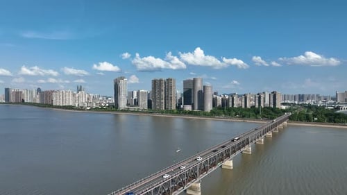 Panoramic city skyline
