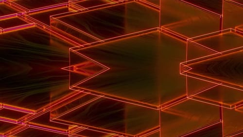 Kaleidoscope Red Lines Flow Loop