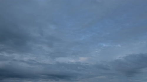 Billowing Storm Clouds in a Blue Sky Timelapse