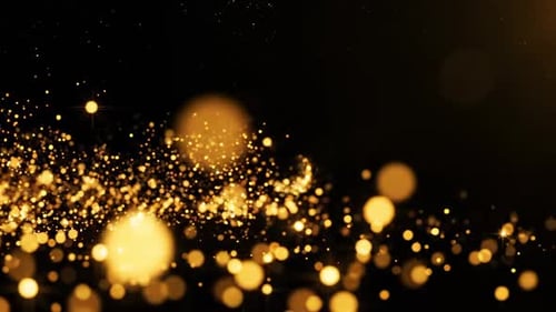 Abstract Golden Particles Vortex