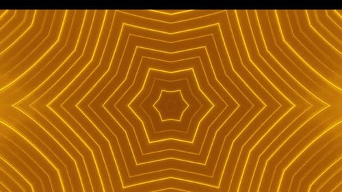 Glowing Geometric Kaleidoscope Motion Background