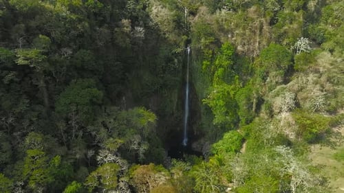 The Waterfall is Located on the Arenal River at the Base of the Dormant Chato Volcano