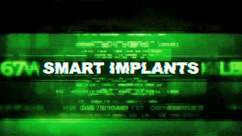 Arrière-plans de haute technologie pour les implants intelligents Tech Word