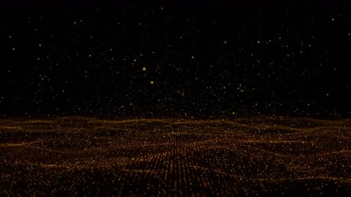 Red digital: línea de flujo de información de alta tecnología, paisaje, onda, big data, tecnología, ingeniería y ciencia