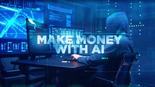 Glitch Text Reveal for AI and Technology Concepts