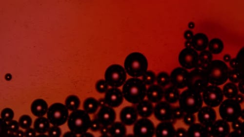 Microscopic Organisms Flowing Abstract Background