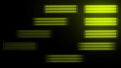 Dynamic equalizer bars pulsate with vibrant energy flow