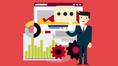 Flat Design Business Data Analysis Presentation