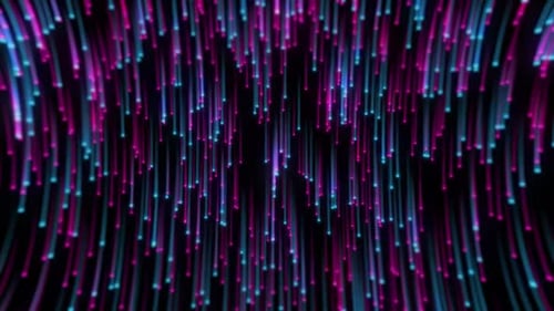 abstract blue and purple neon plunge particle loop