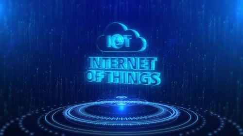 IOT, Internet das Coisas, texto, ciberespaço, futuro, tecnologia digital, conceito de holograma