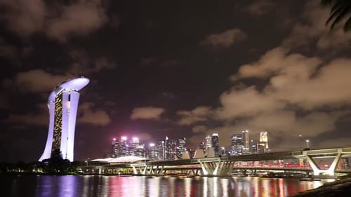 Time Lapse of Singapore, Marina Bay Sands Hotel