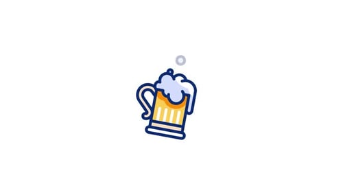 Animiertes Bierbecher-Symbol