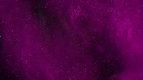 Abstract Purple Glitter Particles Flowing Background Loop