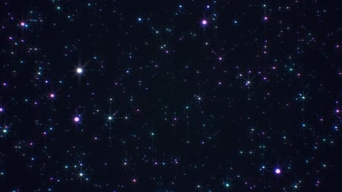 Colorful Sparkling Glitter Particles Background Loop