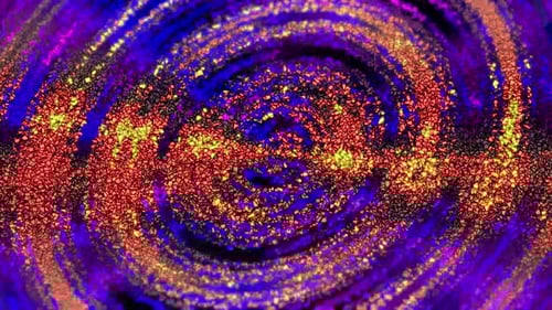 Animation Of A Rainbow Tunnel With Small Shimmering Glitter Particles 02. 4 K